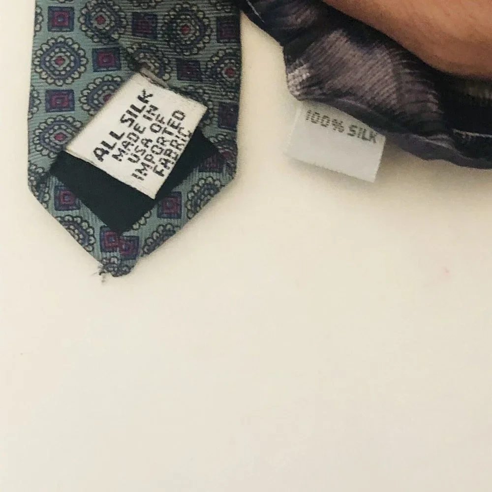 Set Of Four Blue Silk Ties Fleet Street J Ferrar Michael Strahan Signorcelli